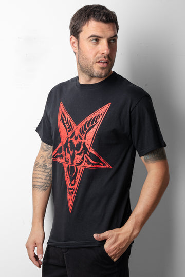 PLAYERA BAPHOMET PENTAGRAMA (6658269872207)